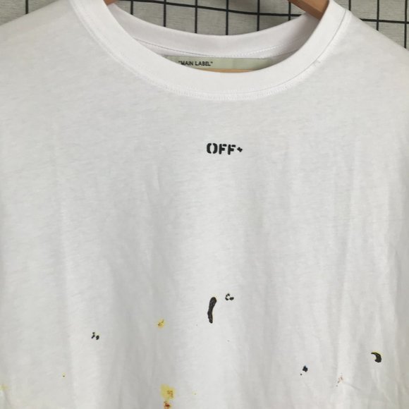 off-white white printed short sleeve T-shirt - Picture 5 of 5